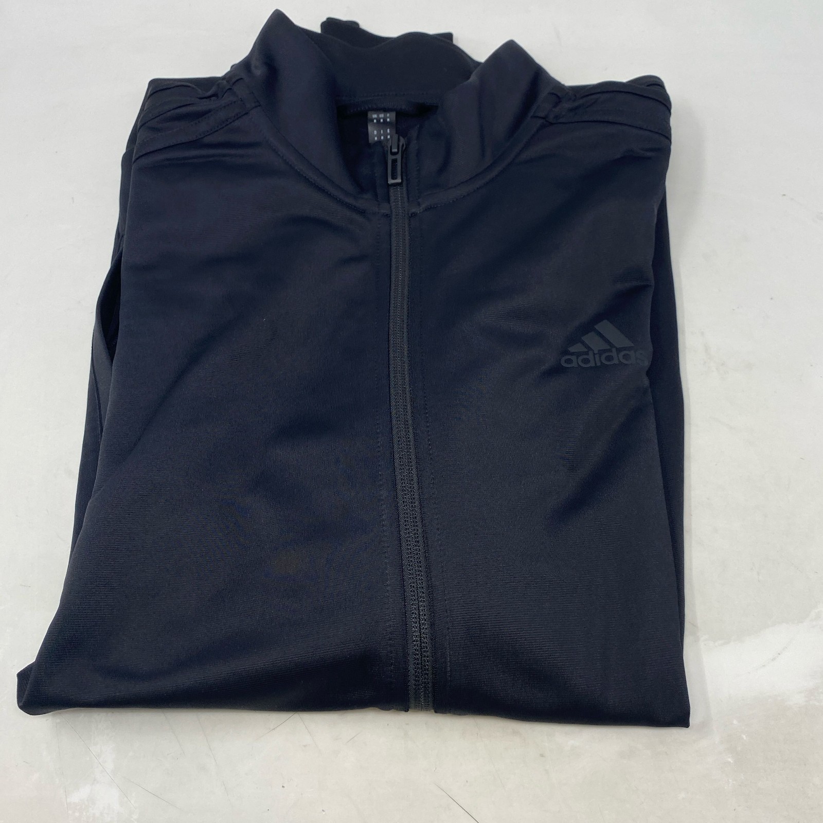 adidas Men’s 3-Stripes Tricot Track Jacket Black/Black M