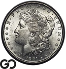 1891-S Morgan Silver Dollar Coin, Choice Unc+
