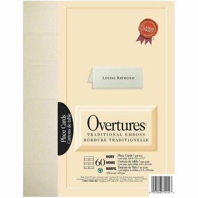 St. James  Overtures  Traditional Embossed Place Cards, I 71414