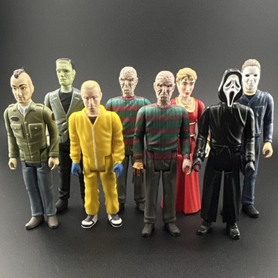 Loose Super 7 Reaction Figures, Scream Freddy Kruger Taxi Driver Michael Meyers