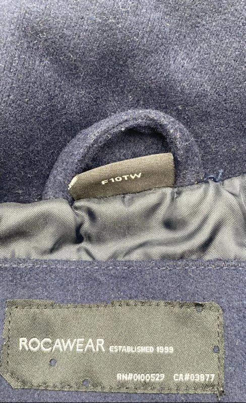 Rocawear Mens Navy Pockets Snap Front Sleeveless Puffer Vest Size 2XL - Image 4 of 4