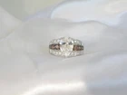 Vintage Style Sterling Silver 925 5ct Cubic Zirconia Band Ring Size 9
