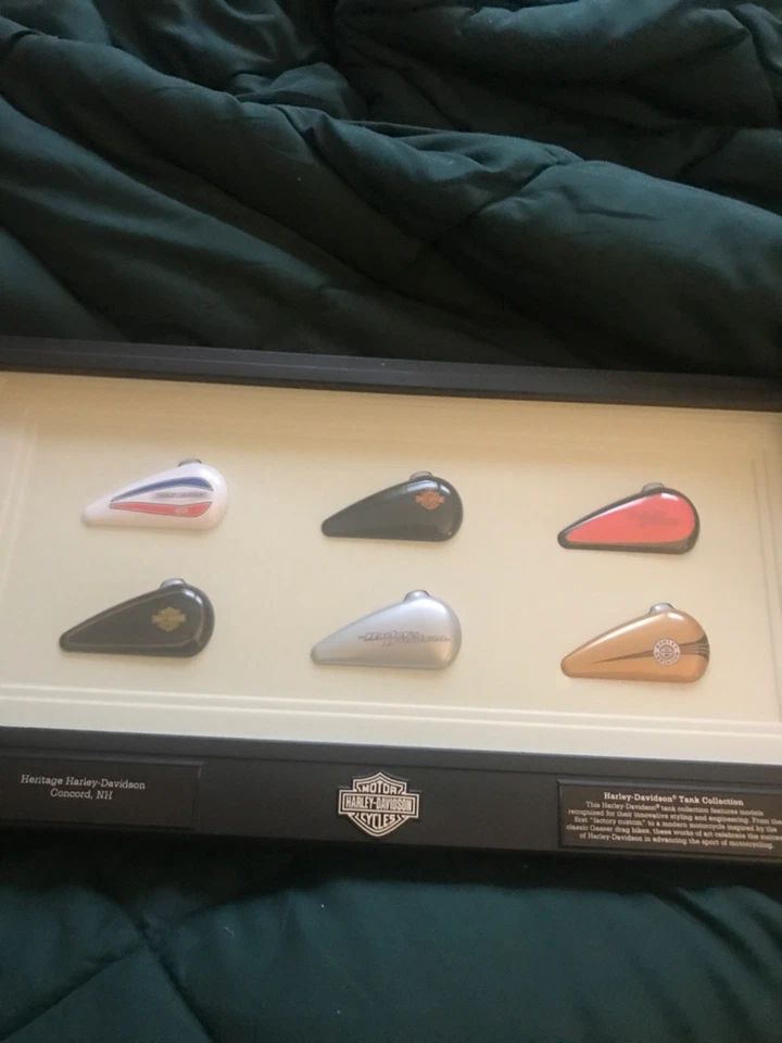 Heritage Harley Davidson tanque de gasolina mini marcado Concord N.H. Harley Davidson Foto 4 de 4