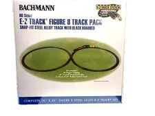 Bachmann 44487 EZ Track Figure 8 Track Pack w/ Steel Rail & Blk Roadbed HO Scale