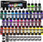 Airbrush Paint Set 44 Colors with 6 Thinners Acrylic Air Brush Paint Kit
