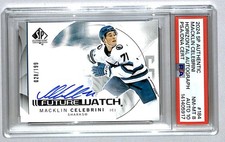 Macklin Celebrini 2024-25 SP Authentic Future Watch Horizontal Rookie /199 #184
