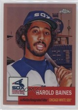 2022 Chrome Platinum Anniversary Rose Gold Refractor 32/75 Harold Baines 16kt