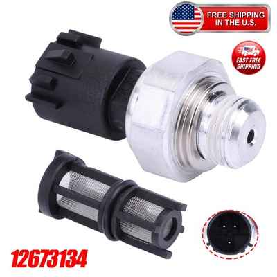 #ad Oil Pressure Sending Unit Sensor W Filter For 09 17 Chevy Silverado GMC 917 143 $9.20