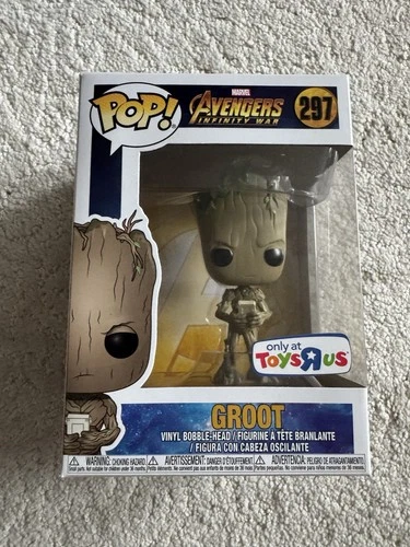 Funko Pop! 297 Groot Toys R Us Exclusive Marvel Avengers Infinity War W/ Protect