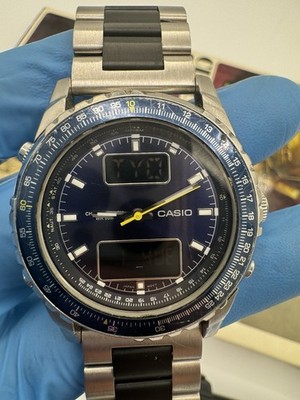 Vintage Casio Ani-Digi Chronograph MTP-4700 Men s 42mm Watch   New Battery