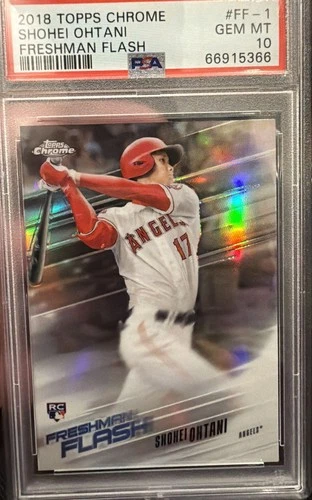 2018 Topps Chrome Shohei Ohtani Freshman Flash #FF1 Rookie Card PSA 10 GEM MINT