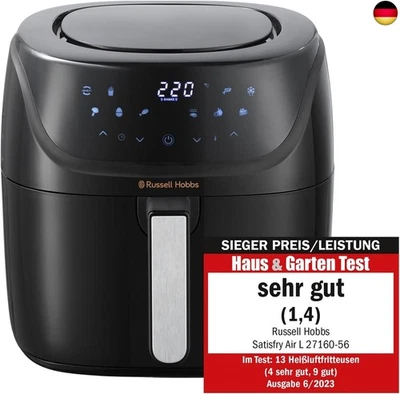 Russell Hobbs Heißluftfritteuse L 4L Rapid AirFryer [sehr kleines Gehäuse/7 K