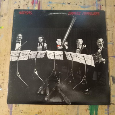 Kansas Drastic Measures 1983 CBS Associates AL 38733 Stereo VG+ NM