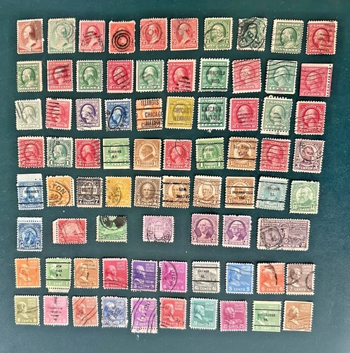 Sc #210 - 840 E15 INSTANT VINTAGE US STAMP COLLECTION~ *  77 DIFF  1883 to 1939