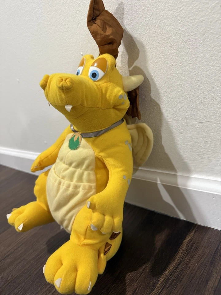 Peluche Hasbro Playskool 12" 2000 Amarillo LIMPIO USADO EN EXCELENTE ESTADO RARO Quetzal Dragon Tales Foto 2 de 4