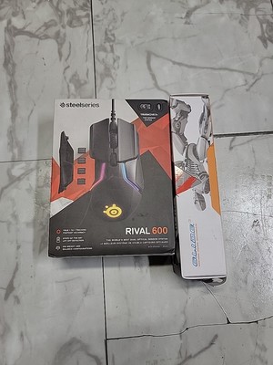 RIVAL 600 Steel series Optical Sensor System - New Glide 3 Gaming Mouse Pad