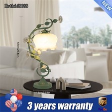 Green Flower Petal Table Lamp Bedroom Bedside...