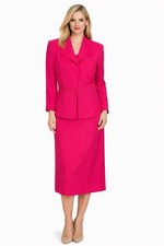 Jessica Howard Pink 2 Pc Dress/jkt Lined Dress Sleeveless 3/4 Sleeve Jkt