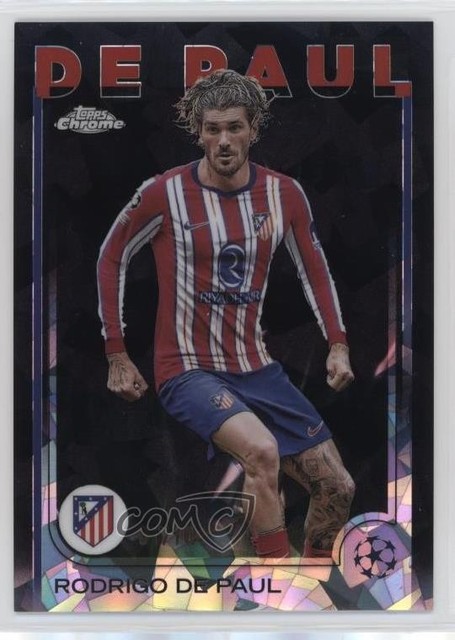 2024-25 Topps Chrome UEFA Club Competitions Sapphire Black 1/10 Rodrigo De Paul