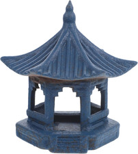 Mini Pagoda Statue Miniature Ceramic Pagoda Hexagon Decor Mini Japanese Fairy Ga