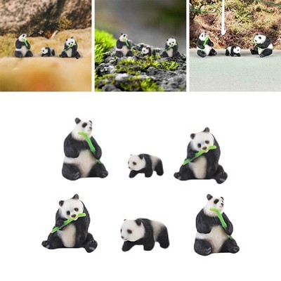 Miniatur Resin Pandas kleine Pandas Modell Maßstab 1:87 Miniaturszene DIY Handwerk