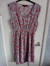 Womens New Look Maternity Floral Sleeveless Summer Dress Size 14 - FREE POST