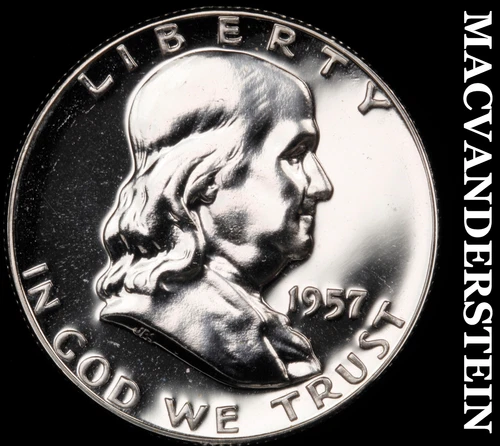 1957 Franklin Half Dollar- Choice Gem Proof Luster No Reserve #G6775