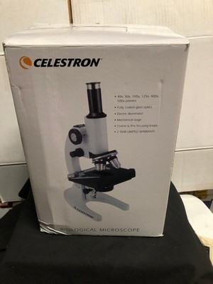 Celestron Advanced Biological Microscope 500 PN 44104 Homeschool With Slides