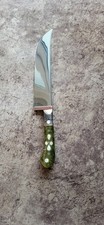 Handgefertigtes Kochmesser aus Edelstahl mit Holzgriff, Zinn,Sterlingsilber,Zinn
