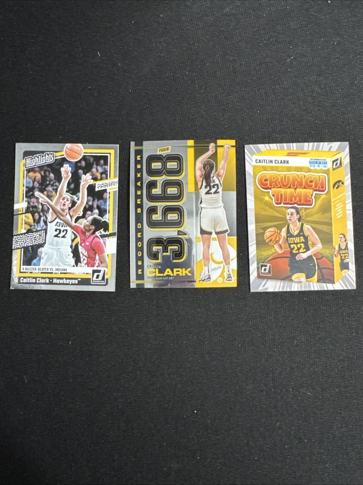2024 Caitlyn Clark 3-Card Basketball Collection