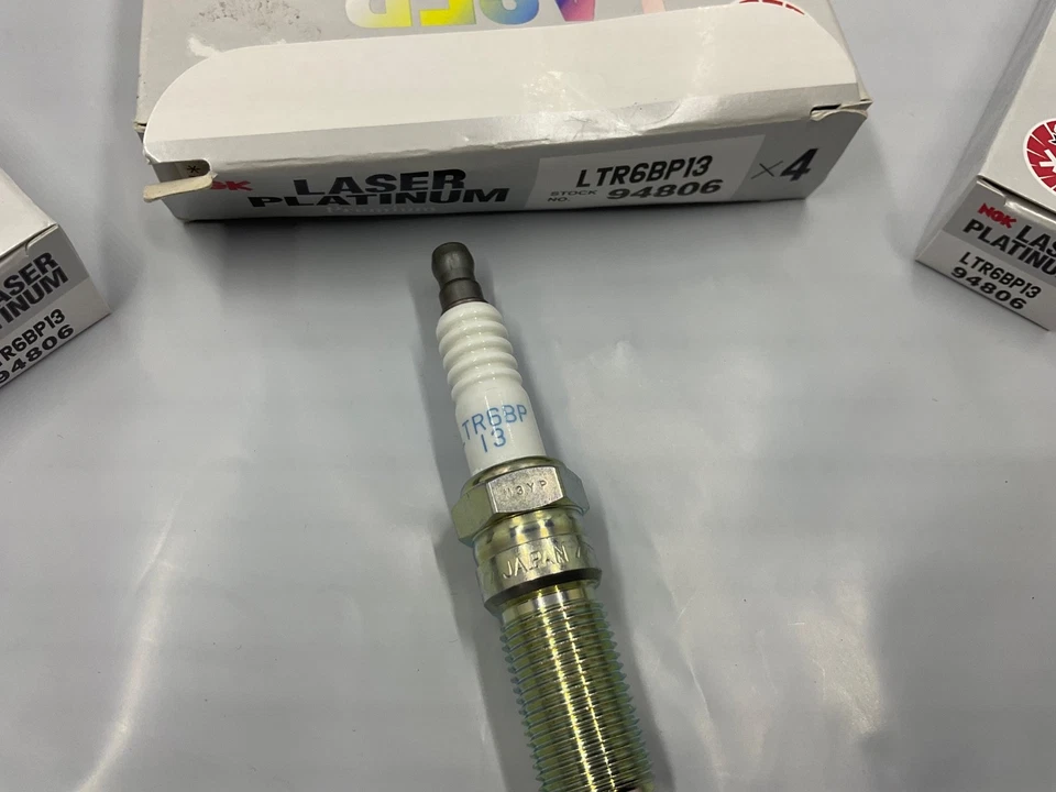 Juego de bujías láser platino NGK (4 piezas) LTR6BP13 para Mazda MX-5 Miata L4 Foto 2 de 2