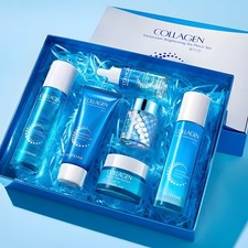 6Pcs Korean Anti-Aging Collagen Face Care Set, Hydrating Skincare Kit, US Ship