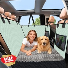 Dog Car Seat Cover Set, Back Seat Hammock, Pet Bed Mat, SUV Truck