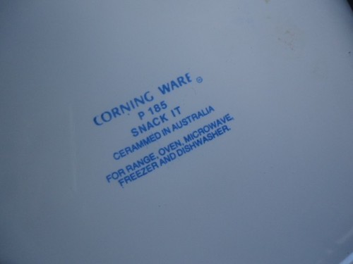 2 snack it Corning ware P 185 dishrs white pan plate - Bild 3 von 4