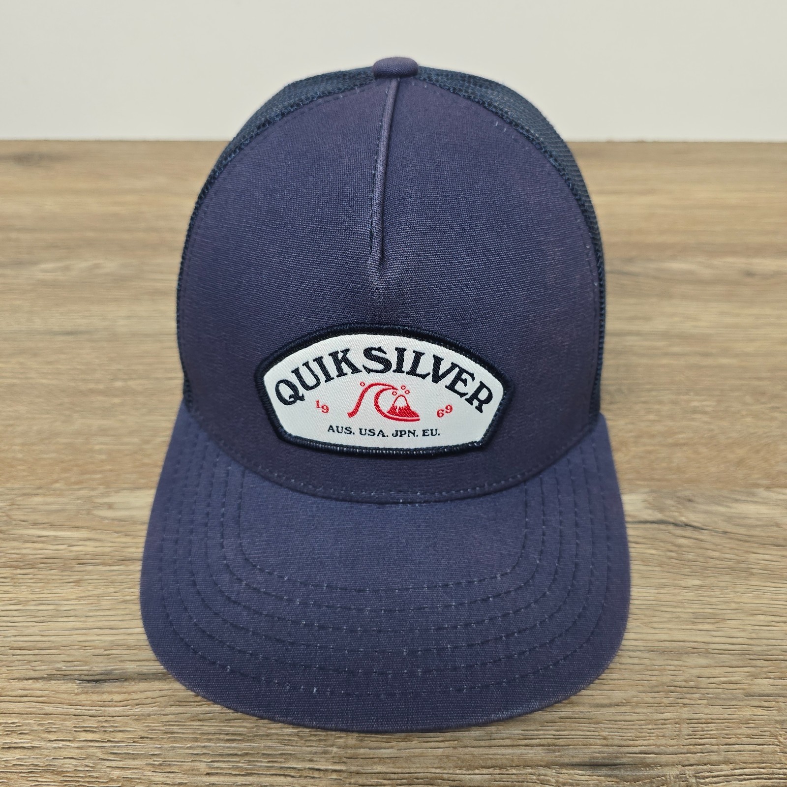 Quicksilver Hat Patch Adjustable Meshback Blue Ca… - image 2