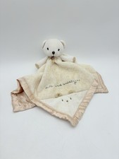 Carters Brown Bear Lovey Security Blanket CUTE AND CUDDLY Rattle Toy Beige