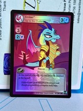 My Little Pony CCG - EMBER, UP TO THE CHALLENGE #134 UR - Defenders of Equestria