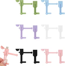 6 Pairs Silicone Charger Cable Protectors Cord Saver Data Cable Protector Cover