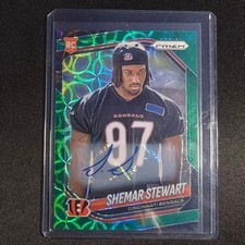 🀄️2025 PANINI PRIZM FOOTBALL AUTO GREEN SCOPE PRIZM /75 RC SHEMAR STEWART