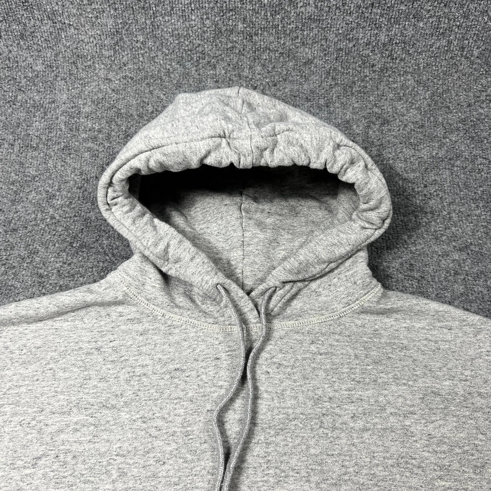 Мужская толстовка с капюшоном Uniqlo средний размер вересковый серый толстовка карман кенгуру шнурок - Изображение 3 из 4