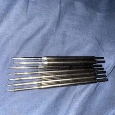 Set of 7 Genuine PAPER MATE Black LubriGlide BALLPOINT Pen REFILL  USA Loose