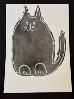 ACEO Originals Into the Void Watercolor & Ink 2026 by girlwithpens