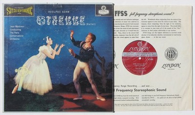 ADOLPHE ADAM Giselle Ballet LP London FFSS stereo BB Jean Martinon, nm UK vinyl