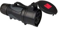 Pce Schraubenlose Cee-Kupplung 32A 5P Grip Tt Schwarz