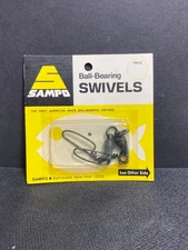 USA Made Sampo Ball-Bearing Coastlock Snap Swivel 200# Size 6 Pack of 2