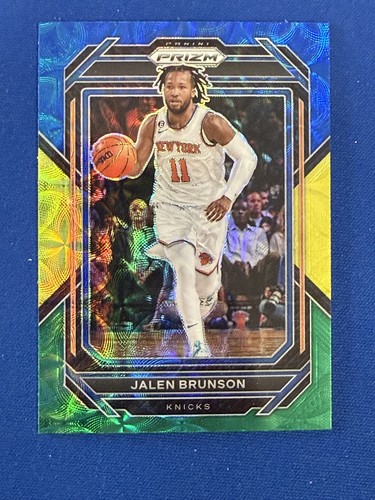 Jalen Brunson [Choice Blue] #11 2022 Panini Prizm card