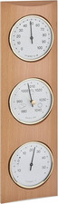 Dostmann Stazione Meteo Analogica, in Legno Massiccio, 20.1028.05, Con Barometro