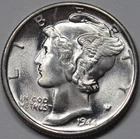 1944-S 10C Mercury Dime #77