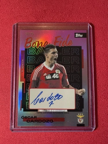 Oscar Cardozo /75 - AUTO - Bona Fide - Topps SL Benfica Team Set 25/26