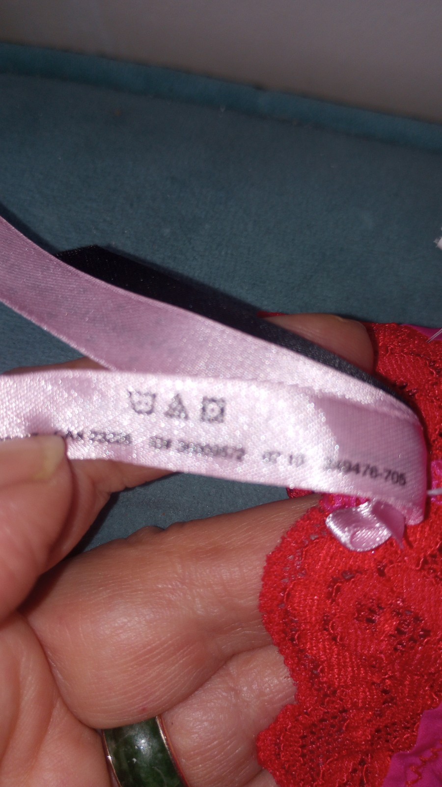 Vintage Victoria's Sect Sexy Little Things Cheeky Panty RARE Hot Pink Lace Med image 3